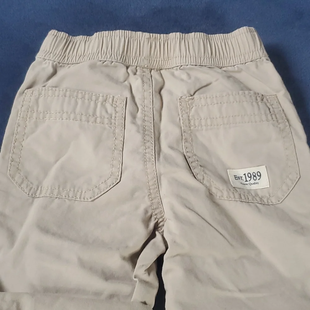 The Children's Place 2 in 1 Convertible Pants/Shorts Khaki Size 9-12 Months